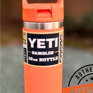 YETI Rambler 18 oz Bottle in Bright Orange limited edition used like new